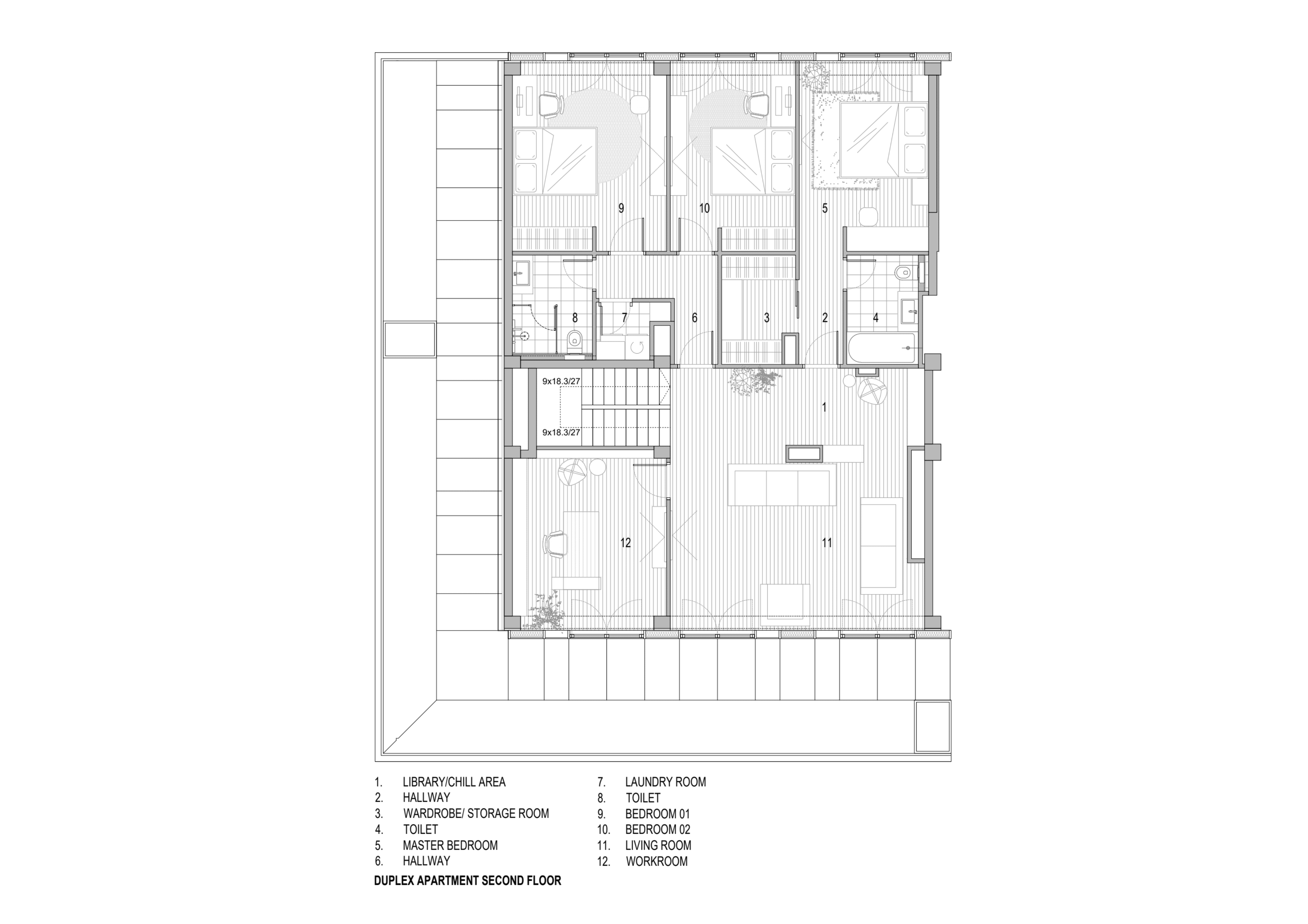 apartment-park-11-duplex-second-floor-plan